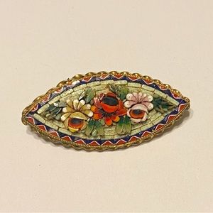 Vintage micro mosaic brooch Italy